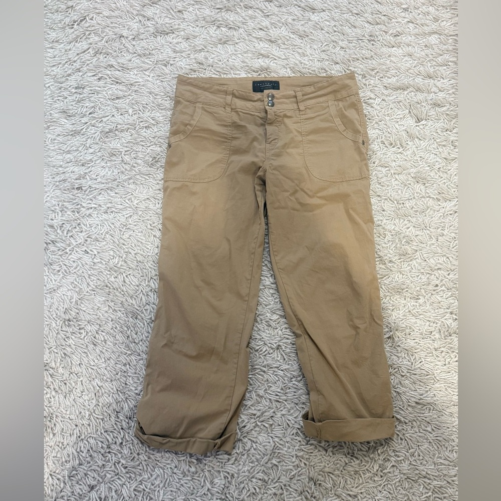 Sanctuary Tan Cropped Cargo Pants
